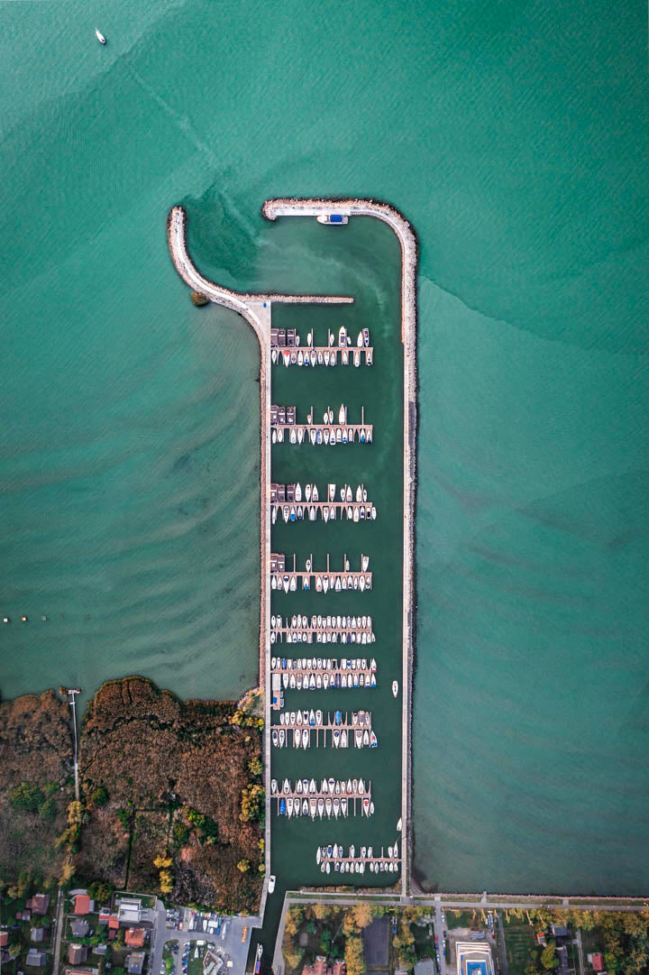 Balatonfenyves vitorláskikötő felülről