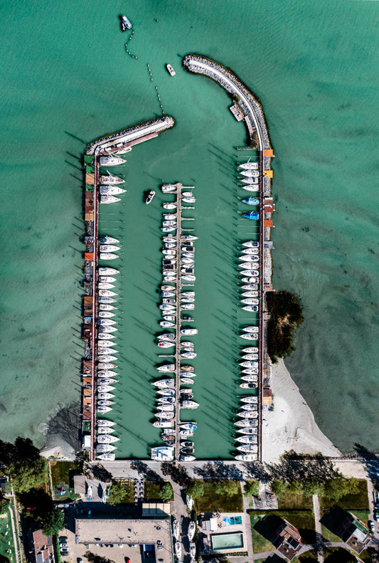 BL YachtClub függőleges felülnézetből