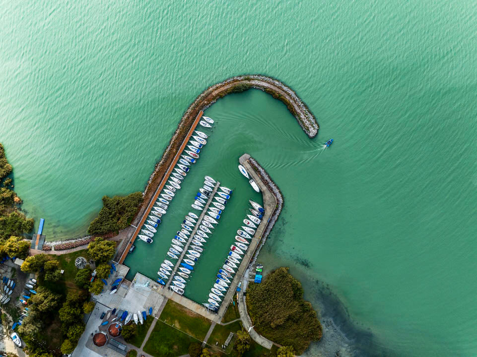 Koloska Kikötő felülnézetből, Balatonfüred