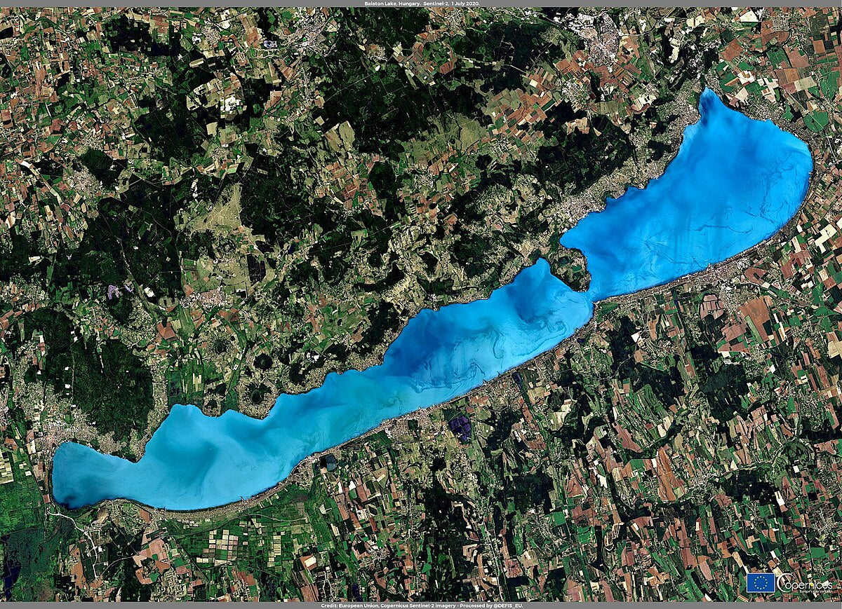 Balaton kikötőinek térképe