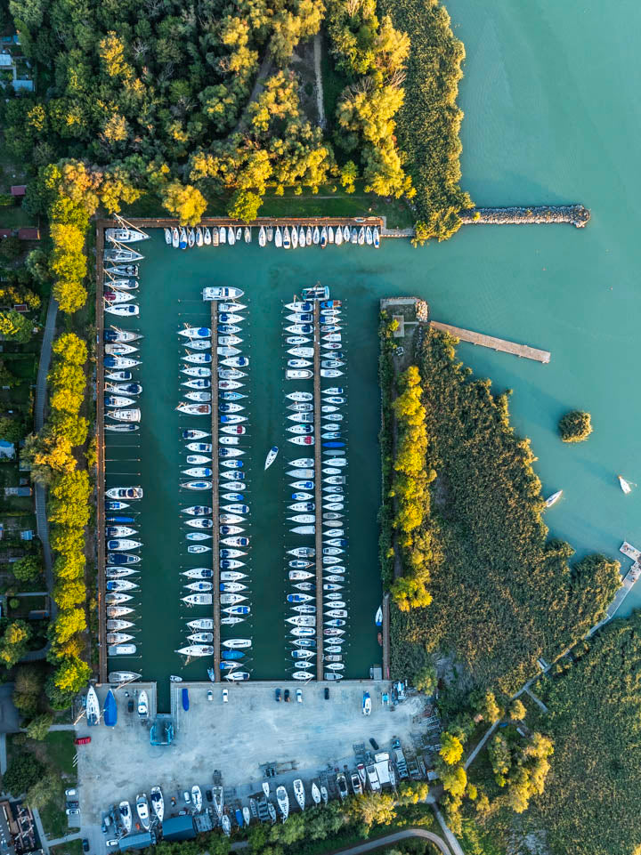 Marina Fűzfő függőleges felülnézet